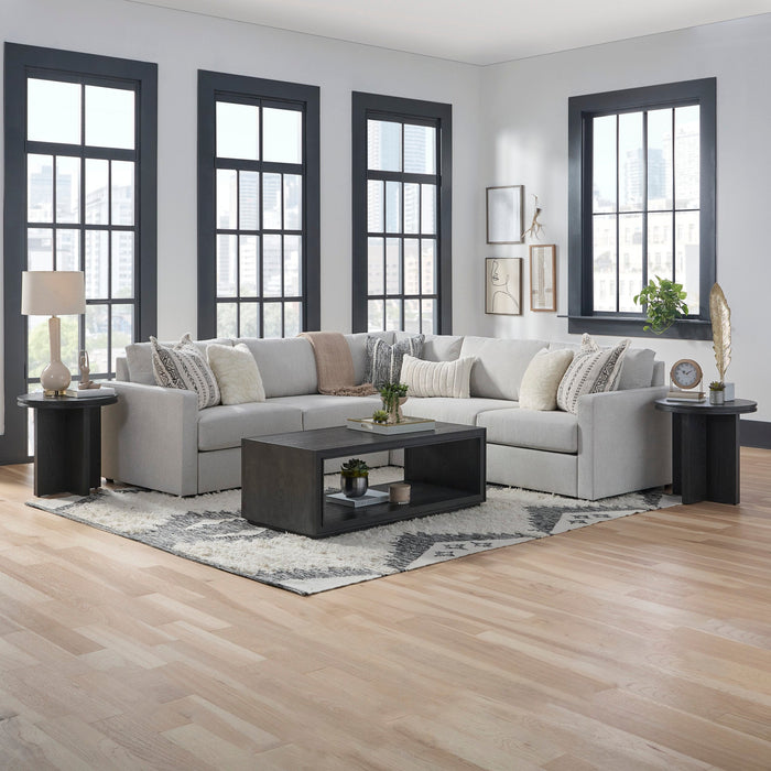 Flex Gray Fabric Sectional